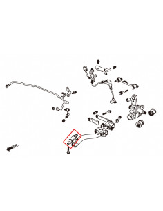 Boccole braccio longitudinale posteriore Hardrace Honda Civic MK7 + Type R Integra DC5 MK4 Type R RSX 2