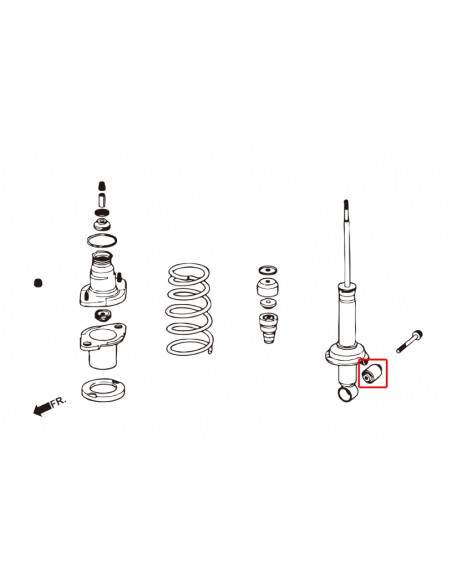 Rear Shock Absorber Bushing Honda Civic