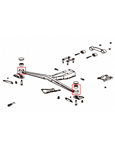 Rear Upper Support Arm Bushing Subaru Forester, Impreza