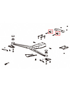 Boccole del supporto del differenziale posteriore Hardrace Subaru Impreza MK1 WRX 2