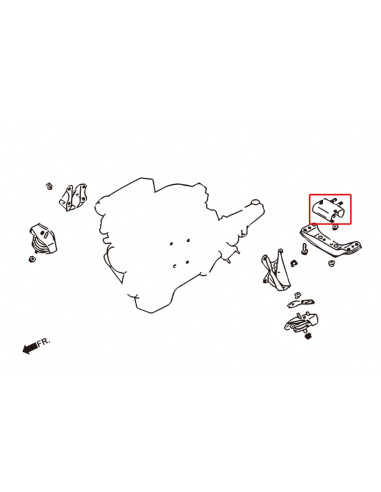 Harden Trasmission Mount Infiniti Q45, Nissan 240SX, Z-series