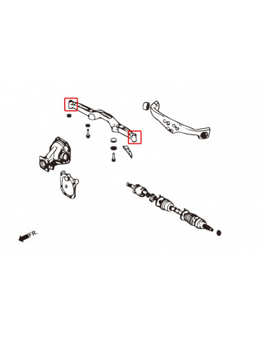 Boccole del Supporto Differenziale posteriore Hardrace Mitsubishi Lancer Evo 4 5 6 7 8 9 CJ CS AYC Models