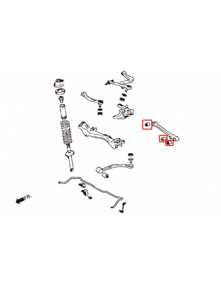 Boccole Del braccio inferiore posteriore Hardrace Mitsubishi Lancer Evo 4 5 6 7 8 9 CJ CS (per bracci alluminio)