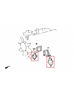 Supporto motore rinforzato Hardrace Toyota Supra A80 MK4 2