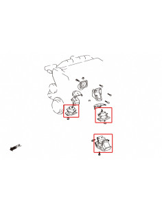 Reinforced Engine & Trans Harden Rubber Mounts Toyota Supra 2