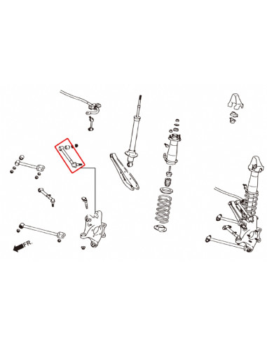 Kit camber superiore posteriore Hardrace Lexus GS MK3 S190 IS MK2 XE20