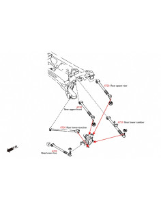 Kit Braccio Laterale posteriore Hardrace Mazda MX-5 NC RX-8 SE 2