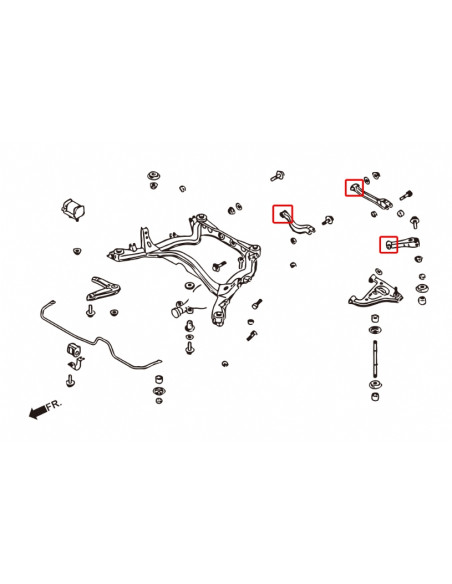 Rear Toe/traction/camber Link Bushing Infiniti Q45, Nissan 240SX, Skyline