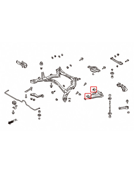 Rear Lower Control Arm Bushing Nissan 240SX, Skyline, Z-series