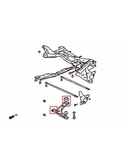 Boccole del Braccio inferiore anteriore Hardrace Mitsubishi Lancer Evo 4 5 6 7 8 9 CJ CS