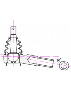 Rc Tie Rod End Infiniti Q45, Nissan 240SX 2