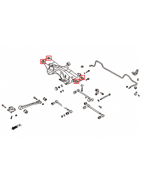 Rear Cross Member Bushing Subaru Forester, Impreza, Legacy/outback