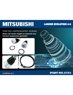 Correttore Centro di Rollio Anteriore Hardrace Mitsubishi Lancer Evo IV V VI CJ 2