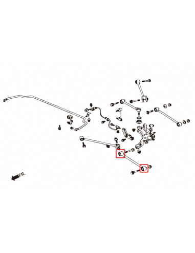 Kit Boccole del Braccio inferiore anteriore posteriore Hardrace Honda Accord MK7