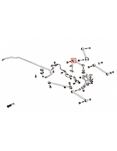 Boccole del Braccio superiore posteriore Hardrace Honda Accord MK7