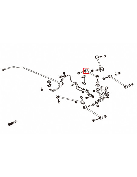 Boccole del Braccio superiore posteriore Hardrace Honda Accord MK7