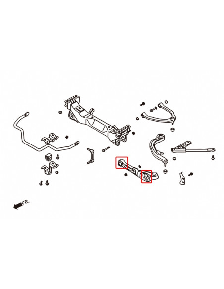 Silent block inferiore anteriore Hardrace Nissan 350Z Infiniti G35 MK2