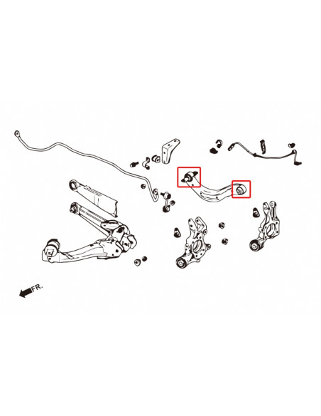 Rear Upper Arm Bushing Honda Civic