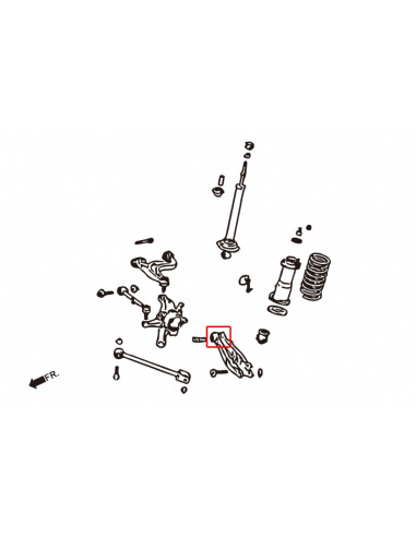 Silent block inferiore posteriore Hardrace Toyota Altezza MK1 lexus IS MK1