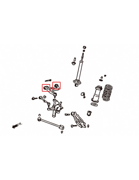 Silent block superiore posteriore Hardrace Toyota Altezza MK1 Lexus GS IS