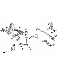 Kit Boccole Braccio superiore posteriore Hardrace Subaru BRZ Toyota GR86 GT86 086A Impreza GJ GP Levorg VM WRX VA 2