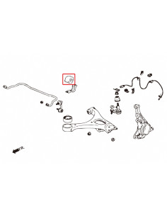 Boccole Barra stabilizzatrice anteriore Hardrace Honda Civic MK8 Type R 2