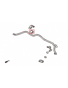 Boccole Barra Stabilizzatrice anteriore Hardrace Mitsubishi Lancer Evo 7 8 9 CJ CS 2