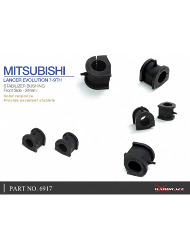 Boccole Barra Stabilizzatrice anteriore Hardrace Mitsubishi Lancer Evo 7 8 9 CJ CS