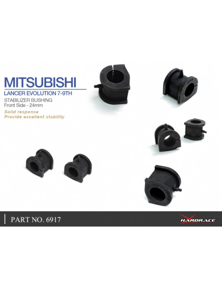 Boccole Barra Stabilizzatrice anteriore Hardrace Mitsubishi Lancer Evo 7 8 9 CJ CS