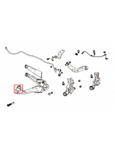 Rear Trailing Arm Bushing Honda Civic, Stream 2