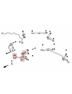 Boccole del Braccio inferiore anteriore Hardrace Honda Accord MK7 2