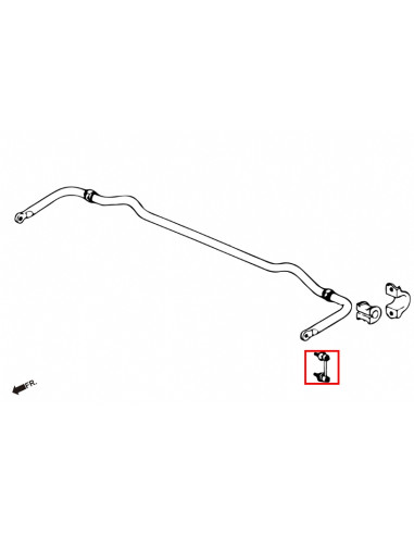 Biellette barra Stabilizzatrice Posteriore Rinforzato Hardrace Honda S2000 MK1 MK2