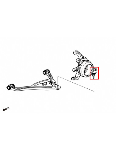 Kit Giunto sferico del braccio inferiore posteriore Hardrace Honda S2000 OEM Style