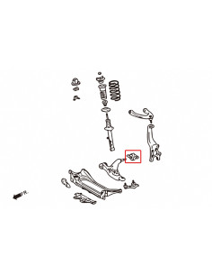 Kit Boccole del Braccio Oscillante inferiore anteriore Hardrace Lexus GS L10 S190 IS XE20 XE30 2