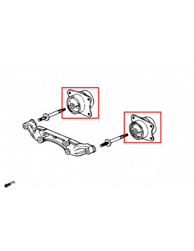 Rear Differential Bushing - Rear Honda S2000