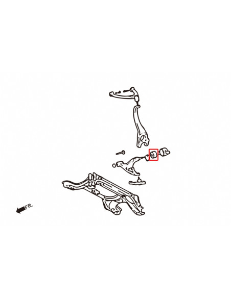 Front Lower Arm Bushing Lexus LS, Toyota Celsior