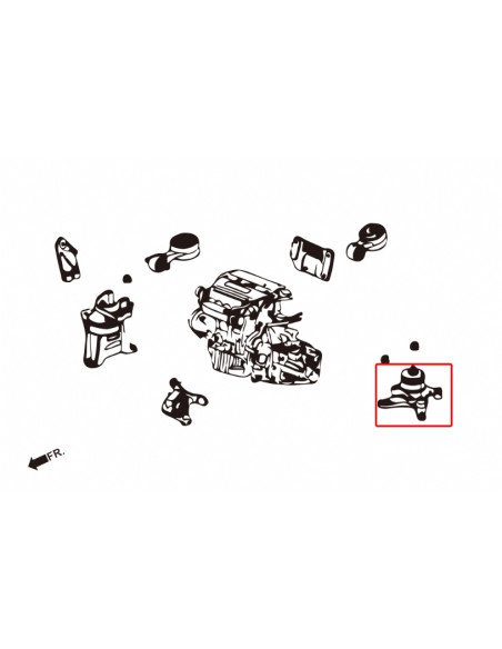 Left Engine Mount Honda Civic