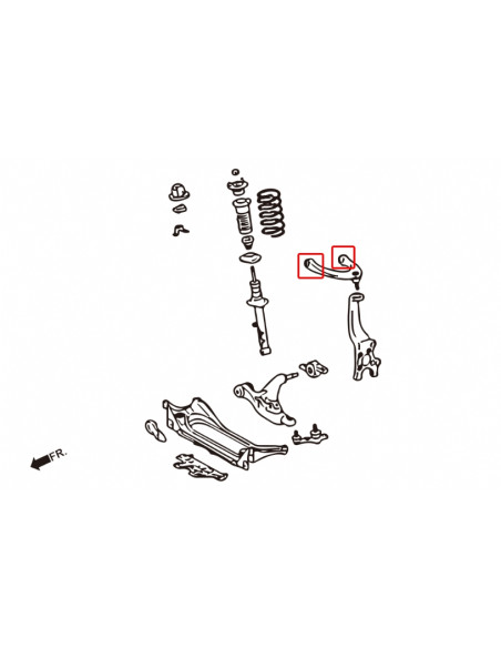 Kit Boccole del Braccio superiore anteriore Hardrace Lexus GS S190 IS XE20