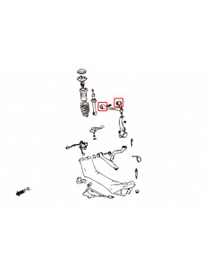 Boccola braccio superiore anteriore Hardrace Lexus GS MK2 S160 SC Z40 2