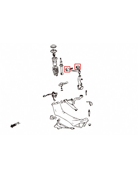 Boccola braccio superiore anteriore Hardrace Lexus GS MK2 S160 SC Z40