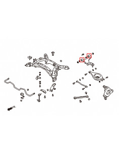 Boccole del Braccio superiore posteriore Hardrace Nissan 350Z Infiniti G35 2