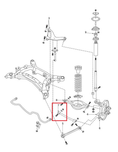Boccole del Braccio inferiore posteriore Hardrace Nissan 350Z Infiniti G35