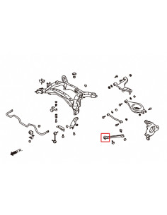 Silent block braccio longitudinale posteriore Hardrace Nissan 350Z Infiniti G35 2