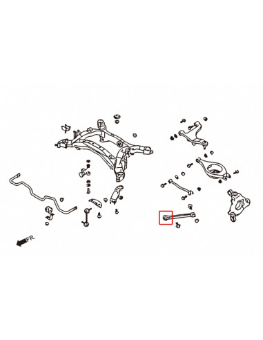Silent block braccio longitudinale posteriore Hardrace Nissan 350Z Infiniti G35