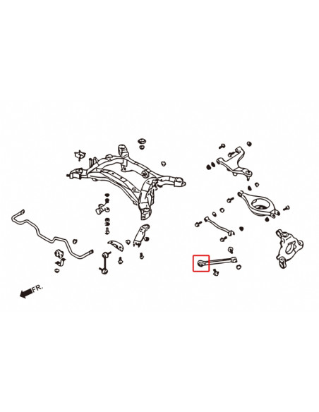 Silent block braccio longitudinale posteriore Hardrace Nissan 350Z Infiniti G35
