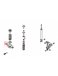 Rear Lower Shock Arm Bushing - Inner Infiniti G series, Nissan Skyline, Z-series 2