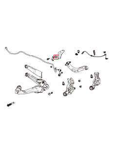 Boccole Barra stabilizzatrice  posteriore Hardrace Honda Civic MK8 Type R FN2 2