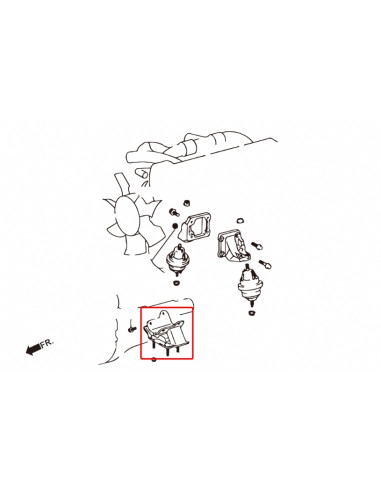 Supporto cambio rinforzato Hardrace Toyota Altezza MK1 Lexus IS GS SC Toyota Supra MK4