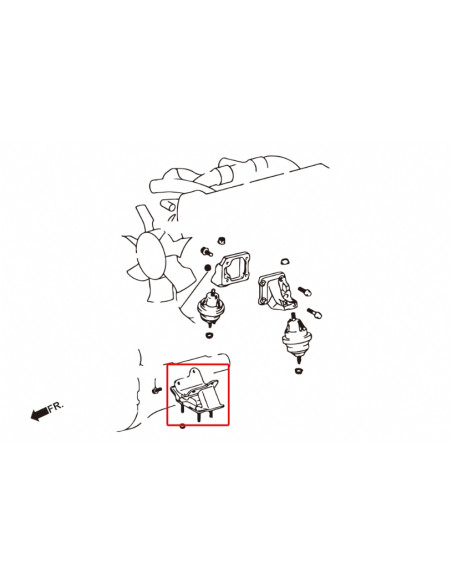 Supporto cambio rinforzato Hardrace Toyota Altezza MK1 Lexus IS GS SC Toyota Supra MK4