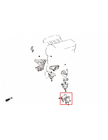 Harden Transmission Mount Lexus, Toyota